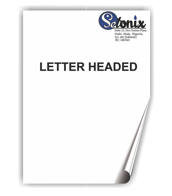 Letter Headed Paper – Setonix Print